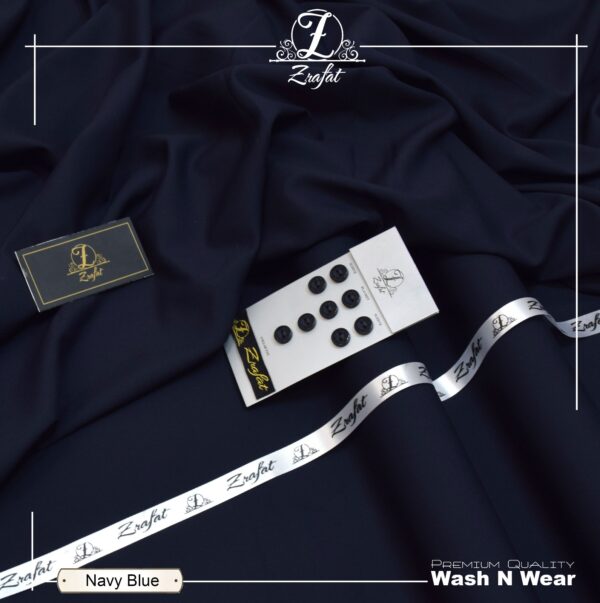 Navy Blue Zrafat - Premium Wash n Wear