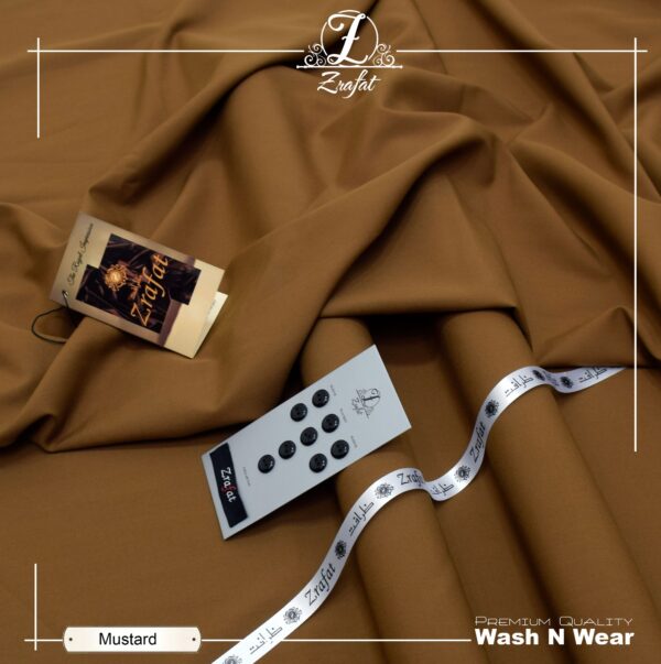 Mustard Zrafat - Premium Wash n Wear